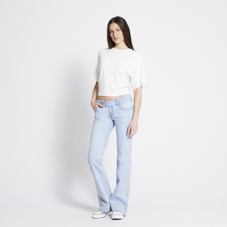Low waist bootcut jeans "Paris Core" Wash Lt